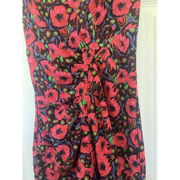 Women’s BA&SH Lab Diane Floral Dress Pink Red Size Small - Picture 3 of 7